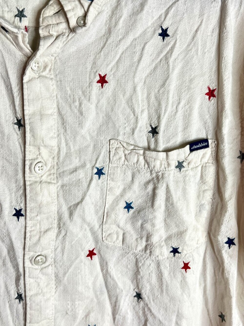 Chubbies "All Stars No Stripes" Button-Down Shirt Fourth of July Party Shirt XXL - Picture 4 of 6